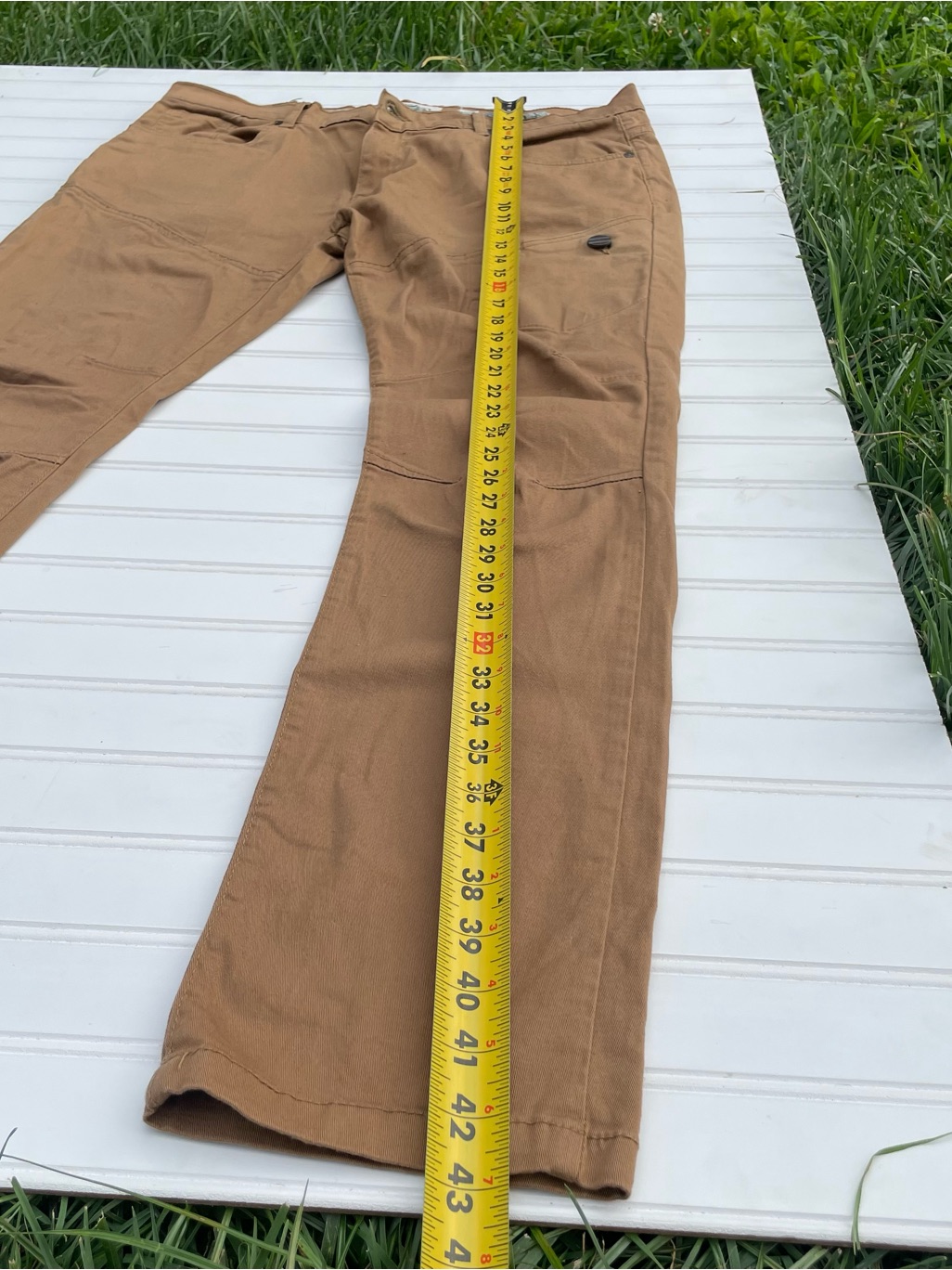 Fwrd Denim Men’s Brown Pants Size 36 Straight Leg Cotton Casual Jeans — image 8 of 8